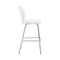 Armen Living Tandy White Faux Leather and Brushed Stainless Steel 30" Bar Stool LCTNBABSWH30 - alternate 5